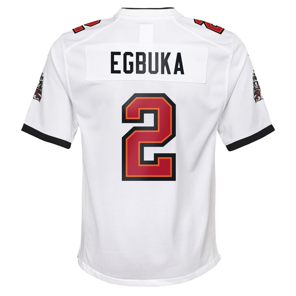 Emeka Egbuka Tampa Bay Buccaneers Nike Youth White Game Jersey - White