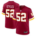 Sonny Styles Washington Commanders Nike 2026 NFL Draft First Round Pick No. 7 Team Game Jersey - Burgundy