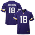 Justin Jefferson Minnesota Vikings Nike Youth Game Jersey - Purple