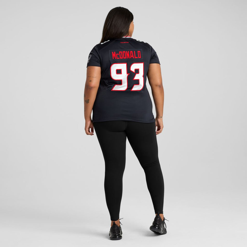 Kayden McDonald Houston Texans Nike Women's Team Game Jersey -  Navy