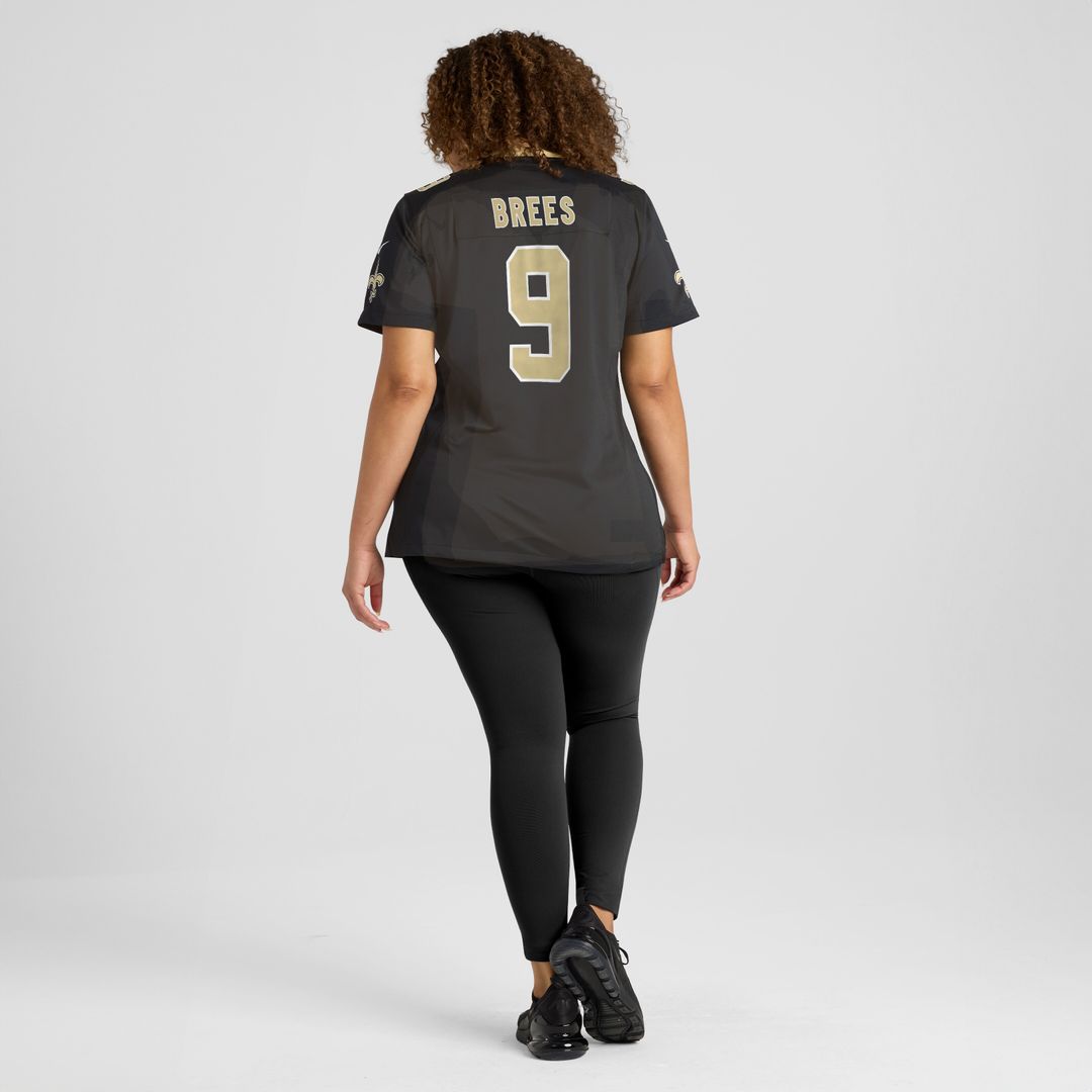 Drew Brees New Orleans Saints Nike Women's Team Game Jersey -  Black