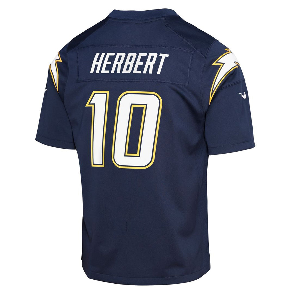 Justin Herbert Los Angeles Chargers Nike Youth Alternate Charger Power Game Player Jersey - Gold