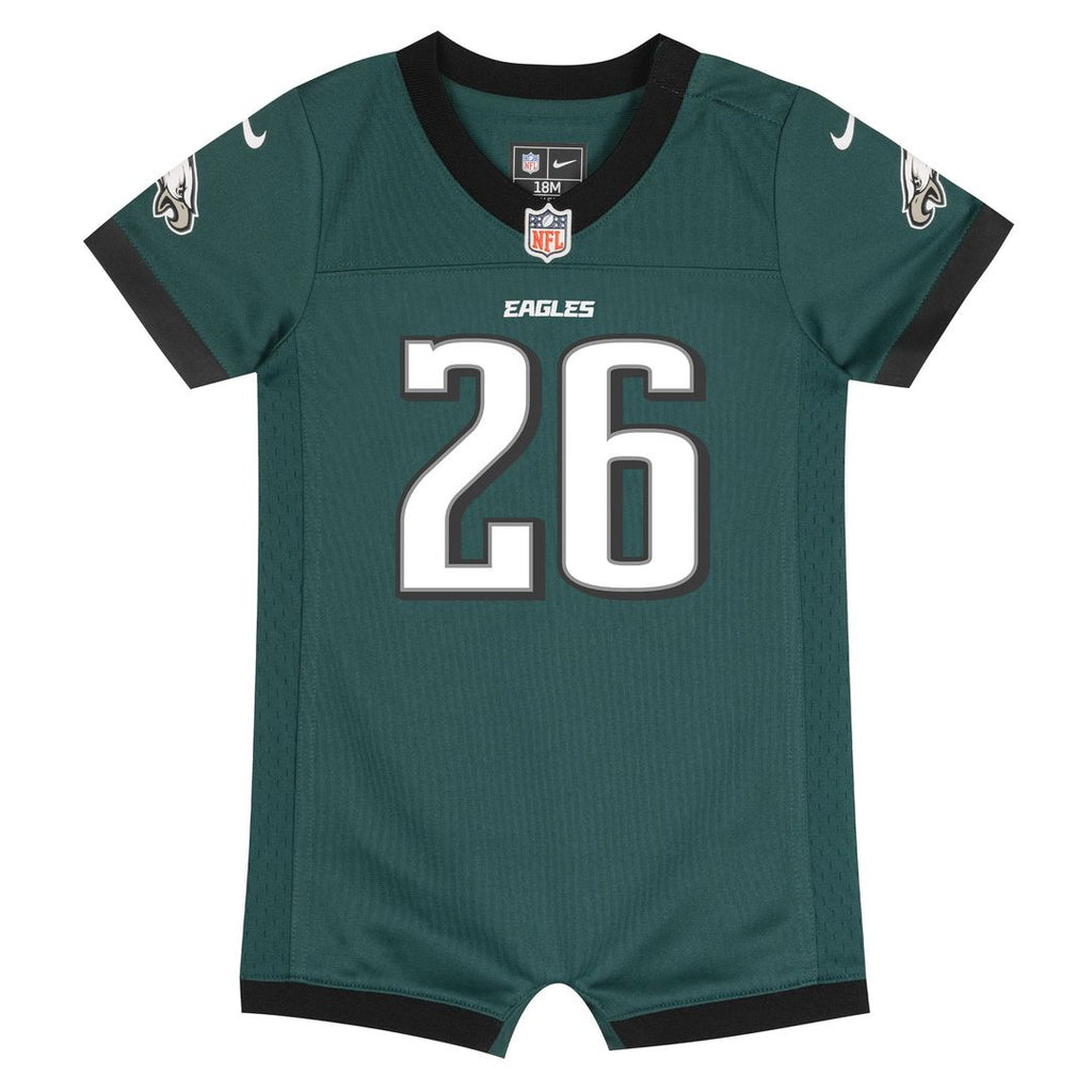 Saquon Barkley Philadelphia Eagles Nike Newborn & Infant Game Romper Jersey - Midnight Green