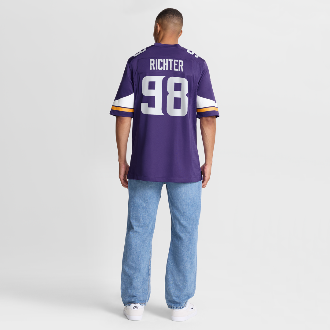 Bo Richter Minnesota Vikings Nike Team Game Jersey -  Purple