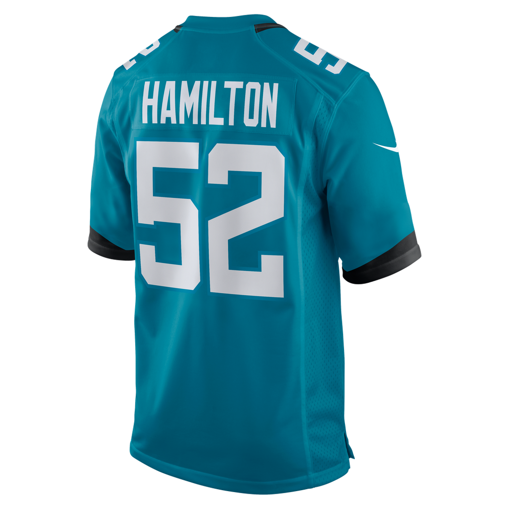 DaVon Hamilton Jacksonville Jaguars Nike Game Jersey - Teal