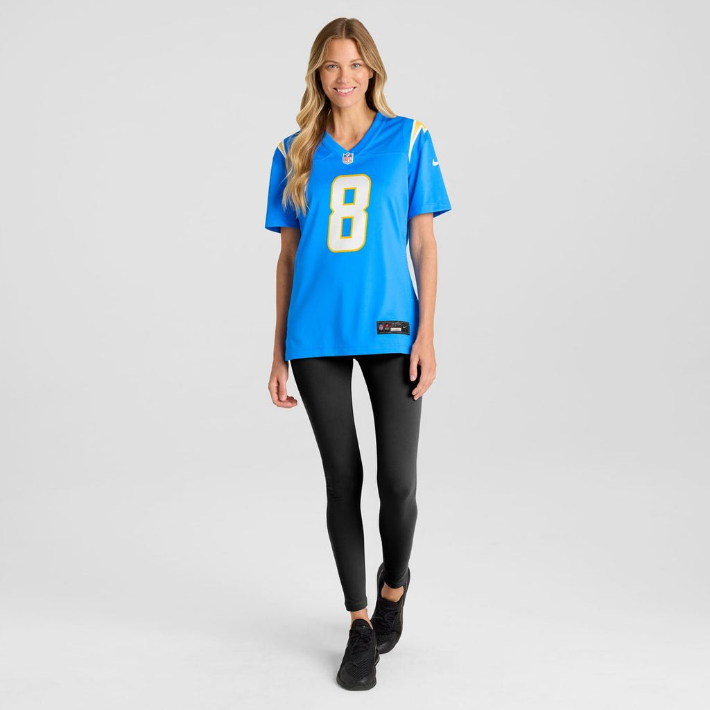 Omarion Hampton Los Angeles Chargers Nike Women's Team Game Jersey -  Powder Blue