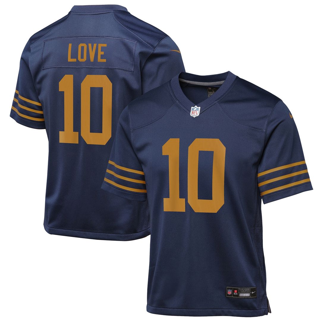 Jordan Love Green Bay Packers Nike Youth Game Jersey - White
