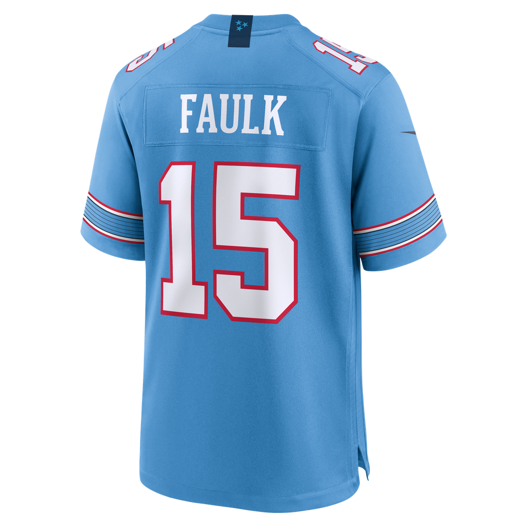 Keldric Faulk Tennessee Titans Nike Team Game Jersey - Light Blue