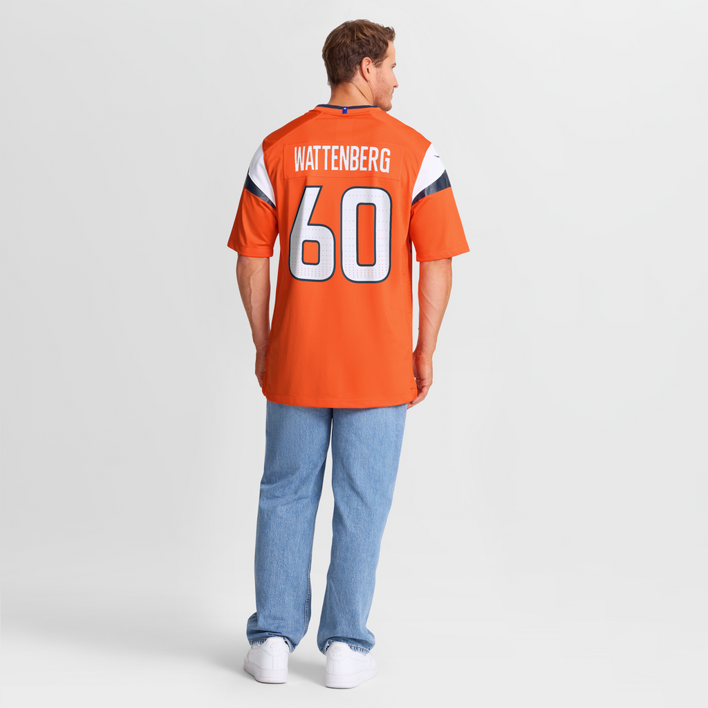 Luke Wattenberg Denver Broncos Nike Team Game Jersey -  Orange