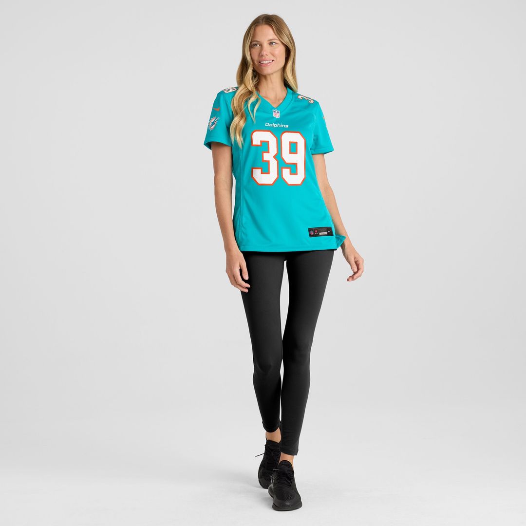 Larry Csonka Miami Dolphins Nike Women's Game Retired Player Jersey - Aqua
