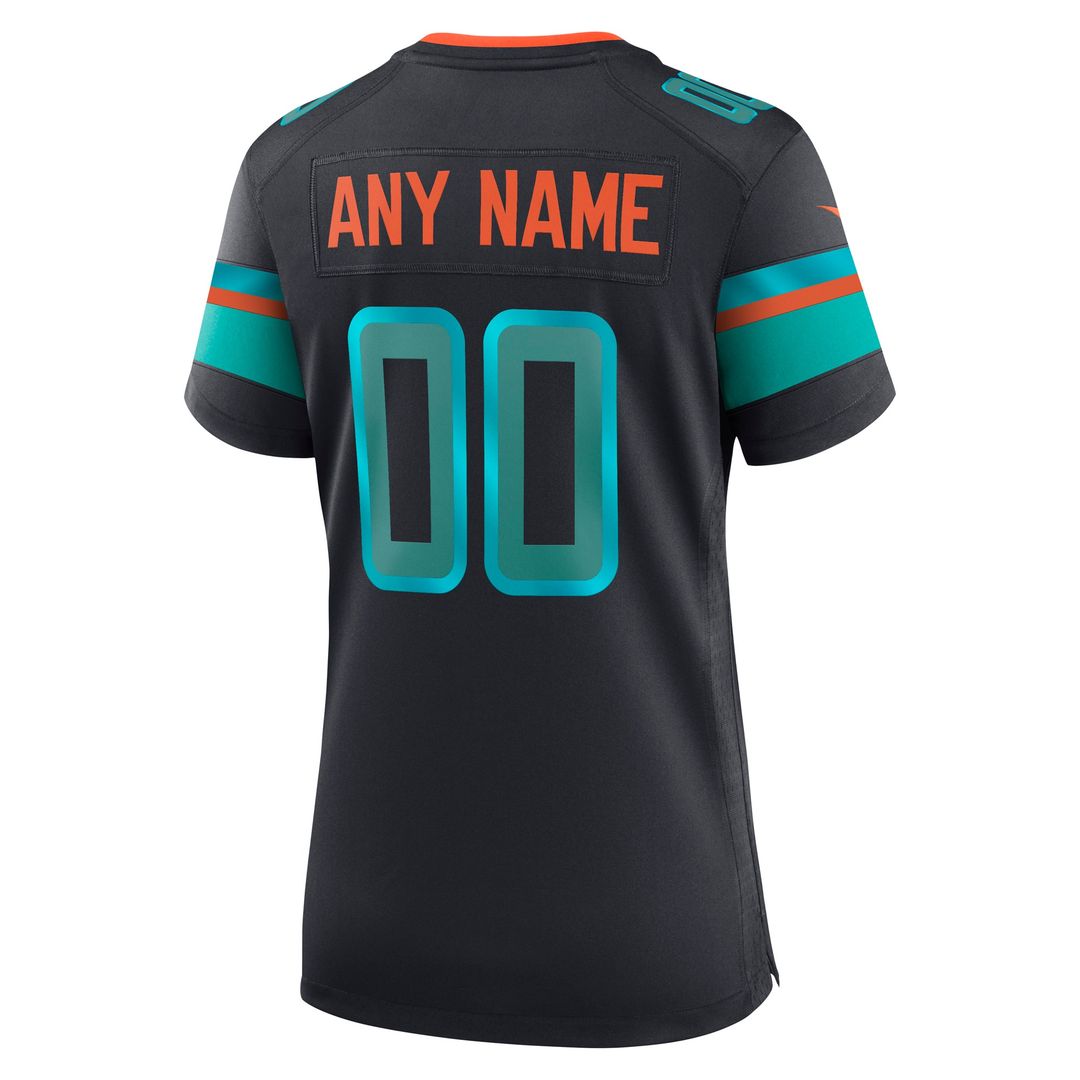 Miami Dolphins Nike Women's 2025 Rivalries Collection Custom Game Jersey - Pitch Blue