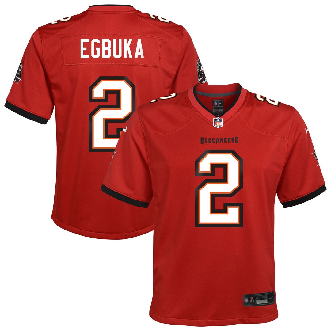 Emeka Egbuka Tampa Bay Buccaneers Nike Youth Team Game Jersey - Orange
