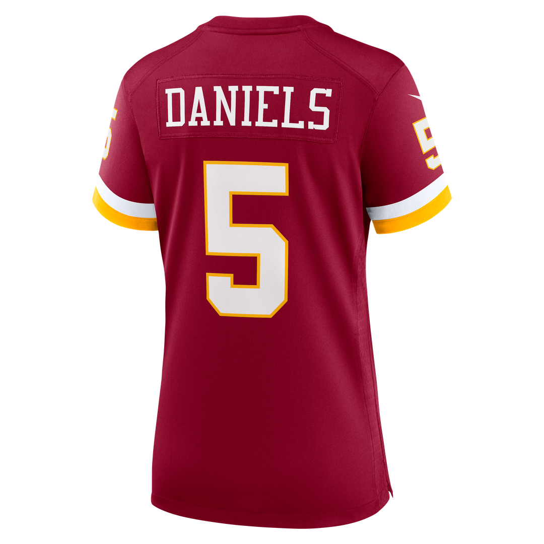 Jayden Daniels Washington Commanders Nike Women's Hail Raiser Alternate Game Jersey - Black