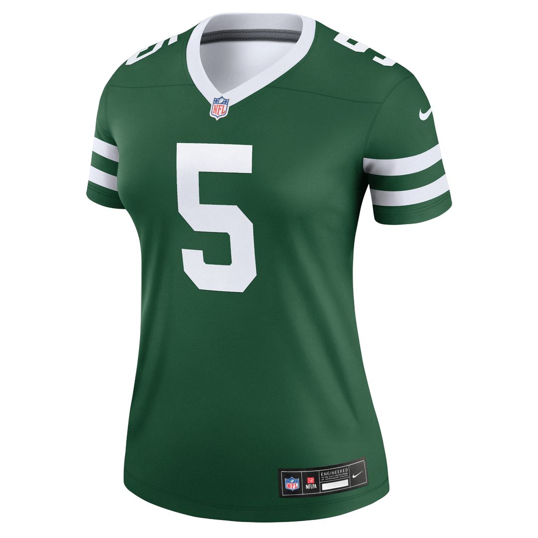 Garrett Wilson New York Jets Nike Women's Alternate Legend Player Performance Top - Classic Alternate White